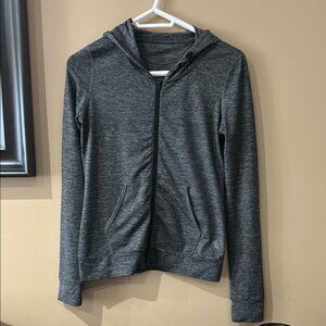 Gray Zip-Up Hoodie size Small